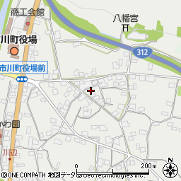 兵庫県神崎郡市川町西川辺267周辺の地図