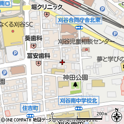 愛知県刈谷市若松町4丁目25周辺の地図