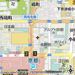 京都きもの学院　京都駅前教室周辺の地図