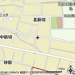 愛知県知立市西中町南新切89周辺の地図