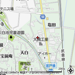 愛知県知多郡東浦町緒川宮戸48周辺の地図