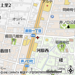 愛知県岡崎市井ノ口町河原西15周辺の地図