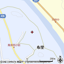 愛知県新城市布里（宮ノ前）周辺の地図