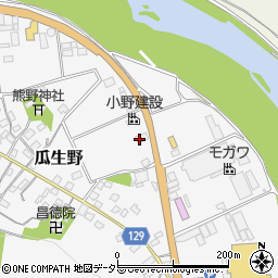 小野建設株式会社　修善寺生コン周辺の地図