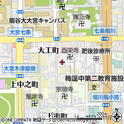京都府京都市下京区樽屋町379周辺の地図