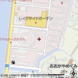 滋賀県大津市萱野浦周辺の地図
