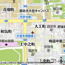 京都府京都市下京区徹宝町周辺の地図