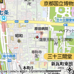 京都府京都市東山区北斗町607周辺の地図