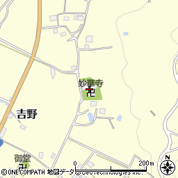大阪府豊能郡能勢町吉野周辺の地図