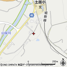 岡山県美作市土居80周辺の地図