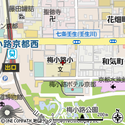 京都市立梅小路小学校周辺の地図