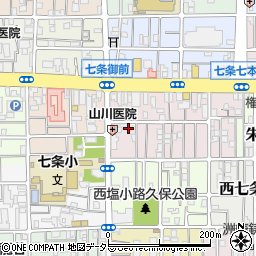 京都府京都市下京区西七条南東野町周辺の地図