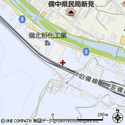 岡山県新見市西方694周辺の地図