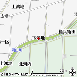 愛知県知多郡東浦町森岡下鴻地周辺の地図