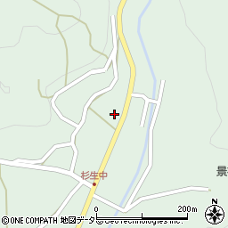 兵庫県川辺郡猪名川町杉生峽間周辺の地図