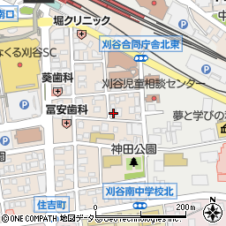 愛知県刈谷市若松町4丁目13周辺の地図