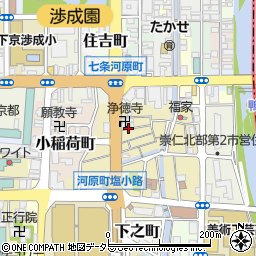 京都府京都市下京区郷之町周辺の地図