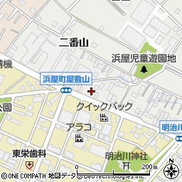 愛知県安城市浜屋町屋敷山15周辺の地図