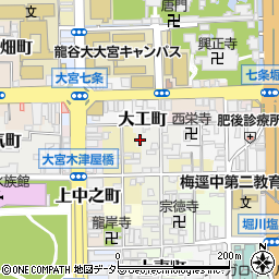 京都府京都市下京区樽屋町375周辺の地図