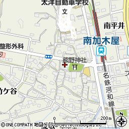 愛知県東海市加木屋町柿畑周辺の地図