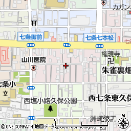 西七条南東野町１０６周辺の地図