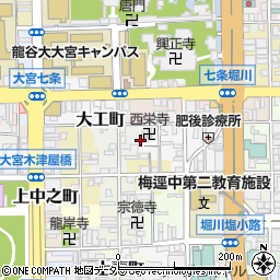 京都府京都市下京区南八百屋町338周辺の地図