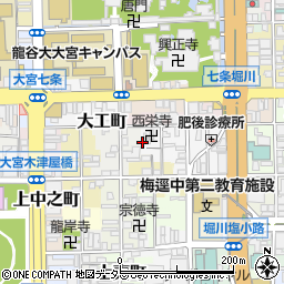 京都府京都市下京区南八百屋町338周辺の地図