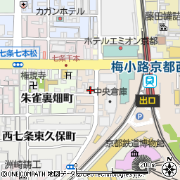 京都府京都市下京区朱雀内畑町周辺の地図