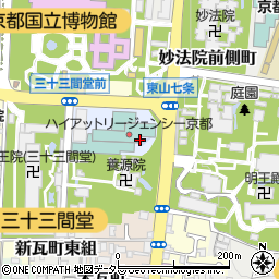 京都府京都市東山区三十三間堂廻り周辺の地図
