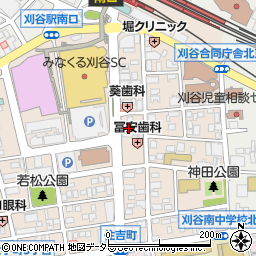 愛知県刈谷市若松町4丁目18周辺の地図