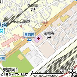 静岡県静岡市葵区長沼南1-1周辺の地図