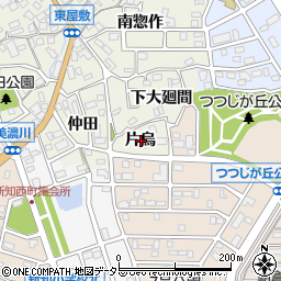 愛知県知多市新知片烏周辺の地図