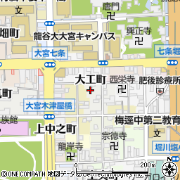 京都府京都市下京区樽屋町373周辺の地図