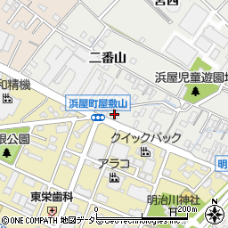愛知県安城市浜屋町屋敷山18周辺の地図