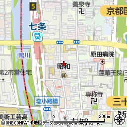 京都仏眼鍼灸理療専門学校周辺の地図