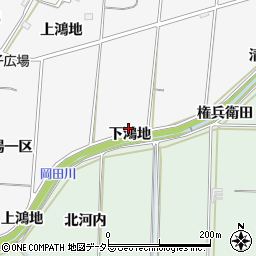 岡田川周辺の地図