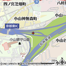 京都府京都市山科区小山下ノ池周辺の地図