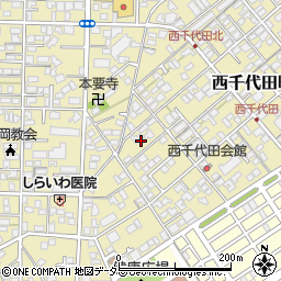 静岡県静岡市葵区西千代田町3周辺の地図