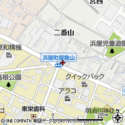 愛知県安城市浜屋町屋敷山19周辺の地図