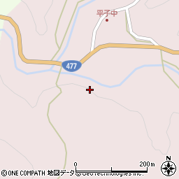 平子川周辺の地図