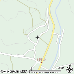 兵庫県川辺郡猪名川町杉生岩神周辺の地図