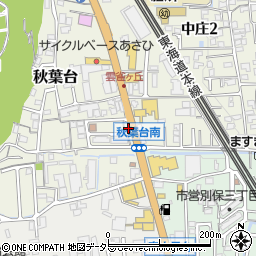 滋賀県大津市秋葉台11-1周辺の地図
