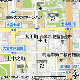 京都府京都市下京区樽屋町372周辺の地図