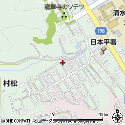 静岡県静岡市清水区村松3279-12周辺の地図