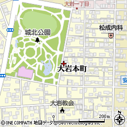 タイムズ静岡大岩本町駐車場周辺の地図