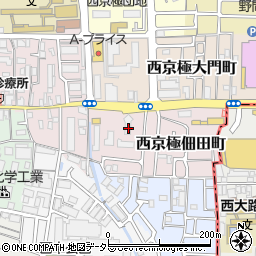 京都府京都市右京区西京極佃田町13周辺の地図