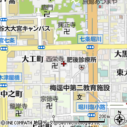 京都府京都市下京区南八百屋町335周辺の地図