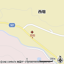 兵庫県川辺郡猪名川町西畑深田周辺の地図