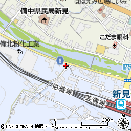 岡山県新見市西方700周辺の地図