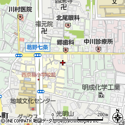 京都府京都市右京区西京極南方町21周辺の地図